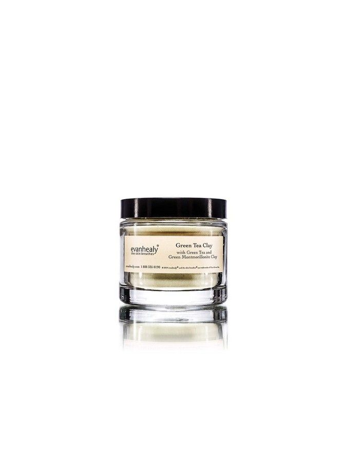 Green Tea Clay Treatment ; Clarifying & Balancing Mask ; Organic Matcha & Montmorillonite Clay For Oily Normal & Dry Skin