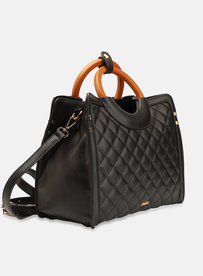 Ramona Women's Leather Satchel Handbag with Detachable Strap