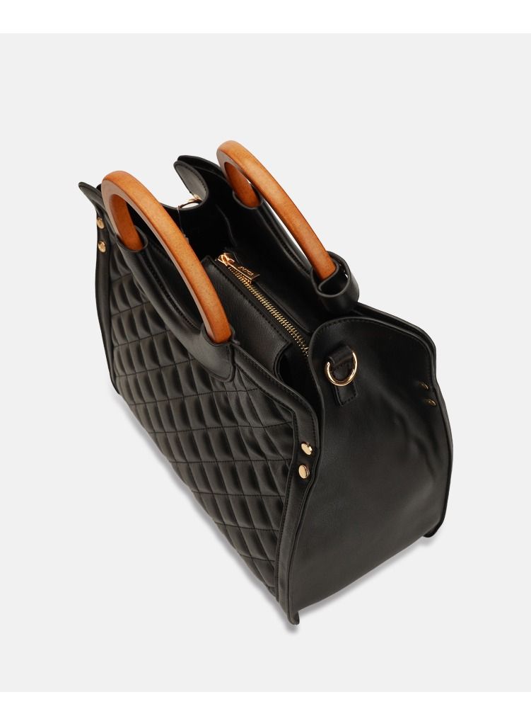 Ramona Women's Leather Satchel Handbag with Detachable Strap