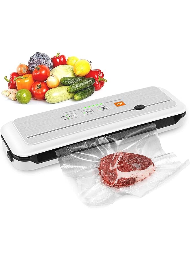 Sealer Machine, Automatic Food Sealer For Food Savers With Cutter, Pulse Function, Dry & Moist Modes, Vacuum Packaging For Food Storage