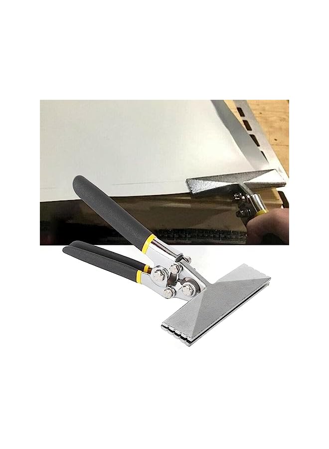 Manual Edge Sealer For Sheet Metal, Straight Clamp Type Metal Bending Tool For Flattening Metal, Ergonomic Handle (Size : 3In)