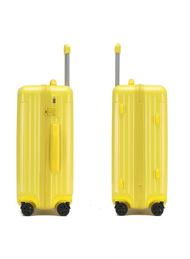 Set of 2 Premium Expandable Aluminum Frame ABS & PC Suitcase 20/28 Inch