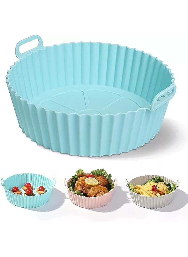 Silicon Air Fryer Liner Pot Reusable, BPA Free, Eco-Friendly. Air Fryer Accessories - Multi Color