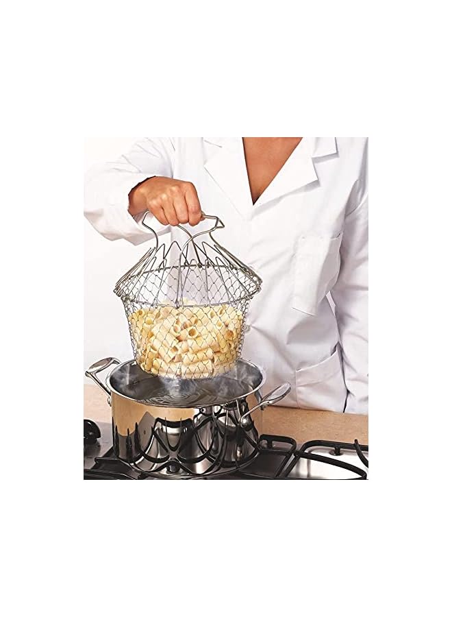 Stainless Steel Colander and Fryer Basket