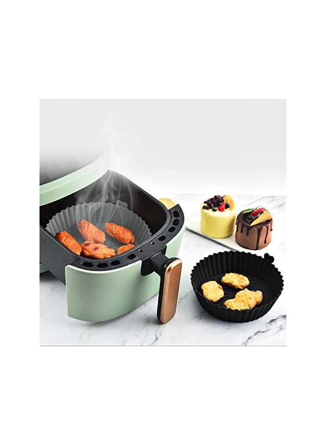 Air Fryer Silicone Pot,Reusable Universal Air Fryer Accessories for Air Fryer Baking Roasting Oven Microwave Cake Baking Mould, Steamer etc