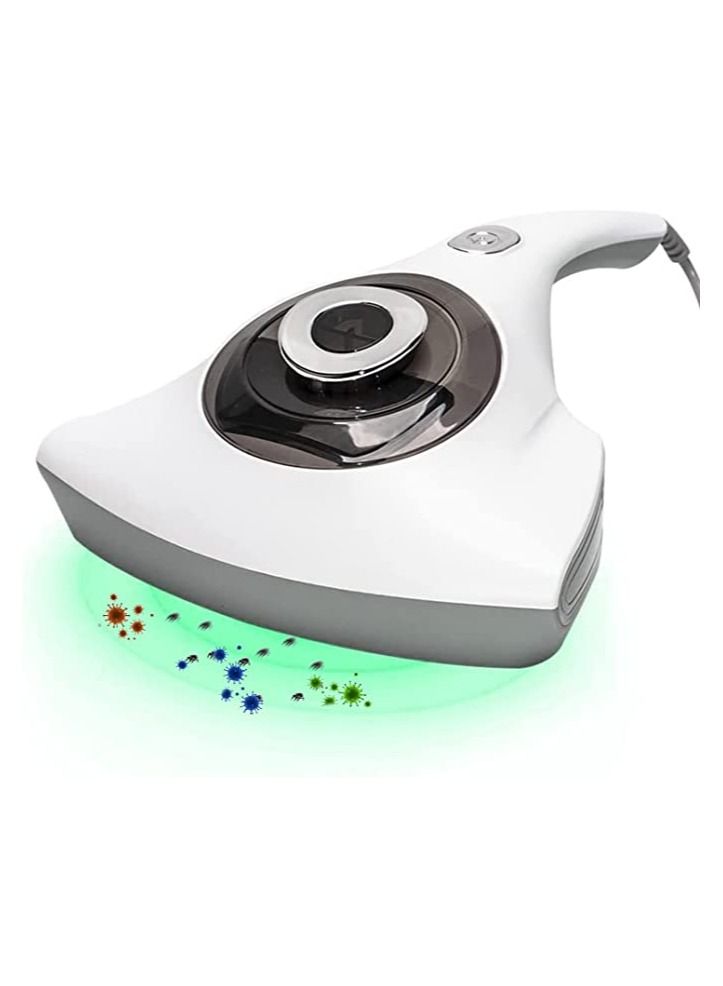 Handheld Bed Vacuum Cleaner UV Sanitizing, Mattress Vacuum Cleaner with 55℃ Hot Air Dehumidifying, 12Kpa Super Suction Bed Vacuum Cleaner Suitable for Pillows, Curtains, Sofas and Carpets