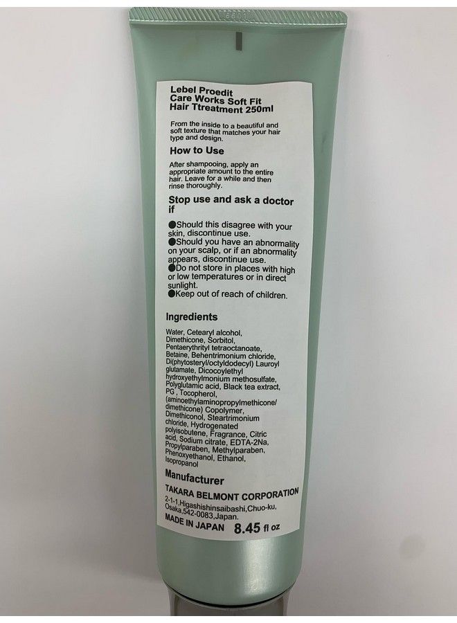 Proedit Care Works Hair Shampoo 300Ml & Hair Ttreatment 250Ml Set Soft Fit (Green Tea Set)