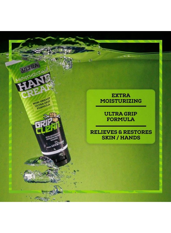 Hand Cream For Dry Cracked Hands | Mens Hand Cream Ultramoisturizing & Ultragrip Formula For Overworked Hands Moisturizing Lotion With Natural Ingredients Non Greasy (4.5Oz)