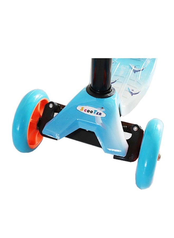 3-Wheel Camo Graffiti Scooter In Blue Sturdy And Authentic For Your Little One Multicolour ‎59x26.4x17.4cm