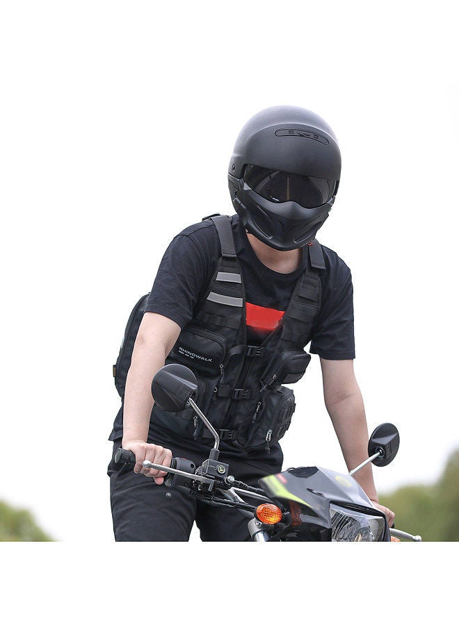 Bike Cycling Vest Multifunctional Fishing Vest Motorcycle Riding Hiking Camping Protective Vest