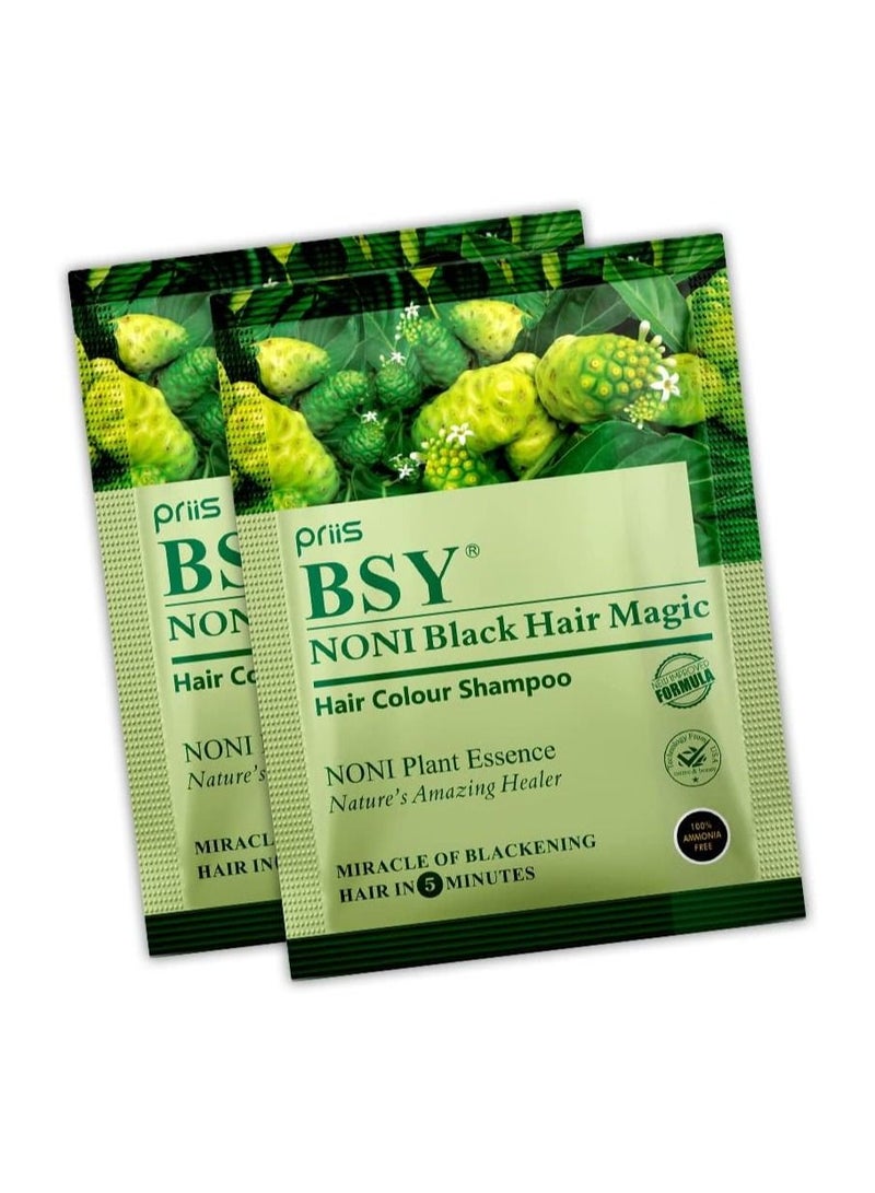 BSY Noni Black Hair Magic Dye 20ml 6 Sachet