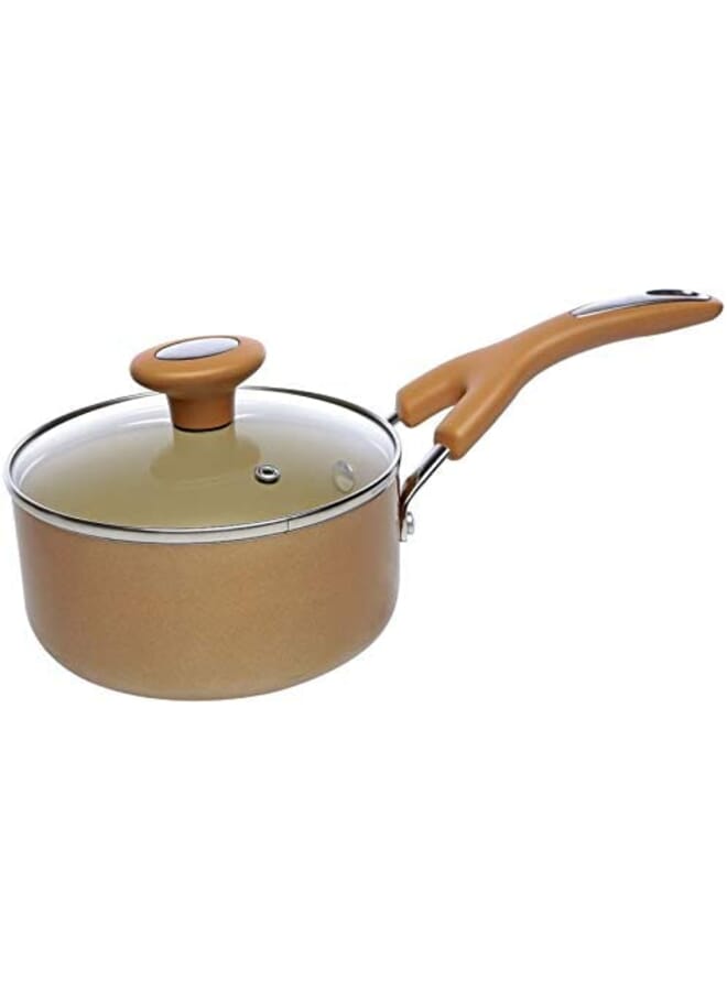 Aluminum NonStick Covered Saucepan Set Of 2