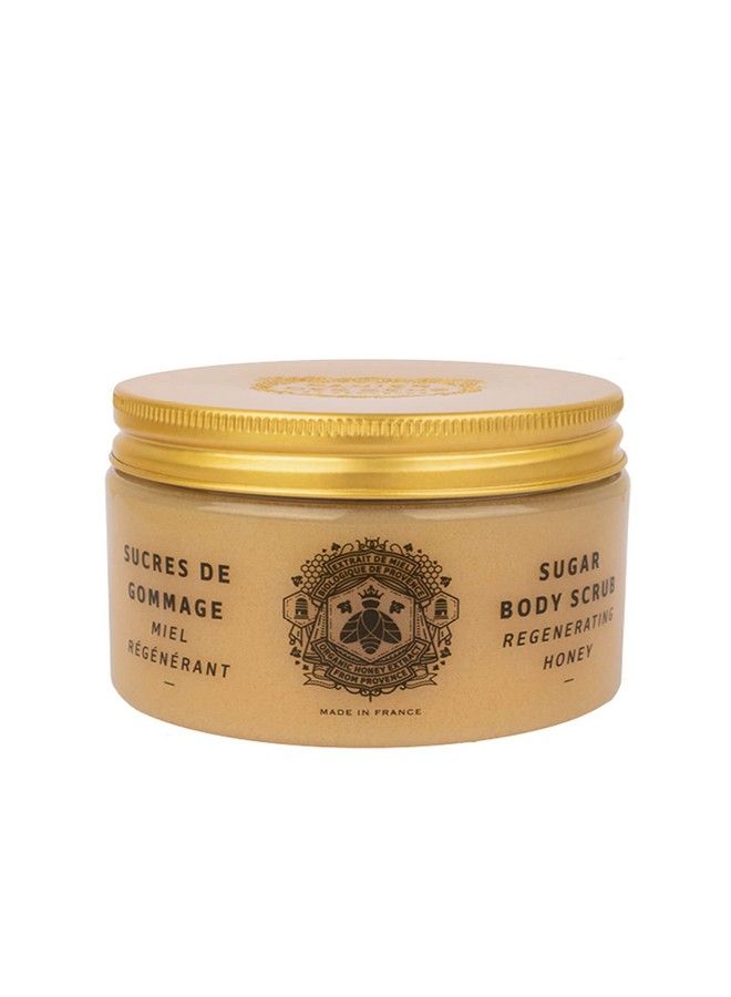 Honey Sugar Body Scrub with Shea Butter Exfoliating Body scrub for Men & Women Made in France & 99% natural 300g