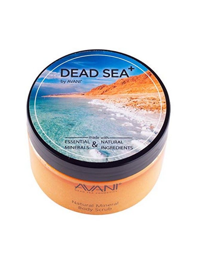 Avani Natural Mineral Body Scrub Dead Sea Salt Vitamin E Jojoba Sunflower Sweet Almond Exfoliating Formula For All Skin Types Milk/Honey