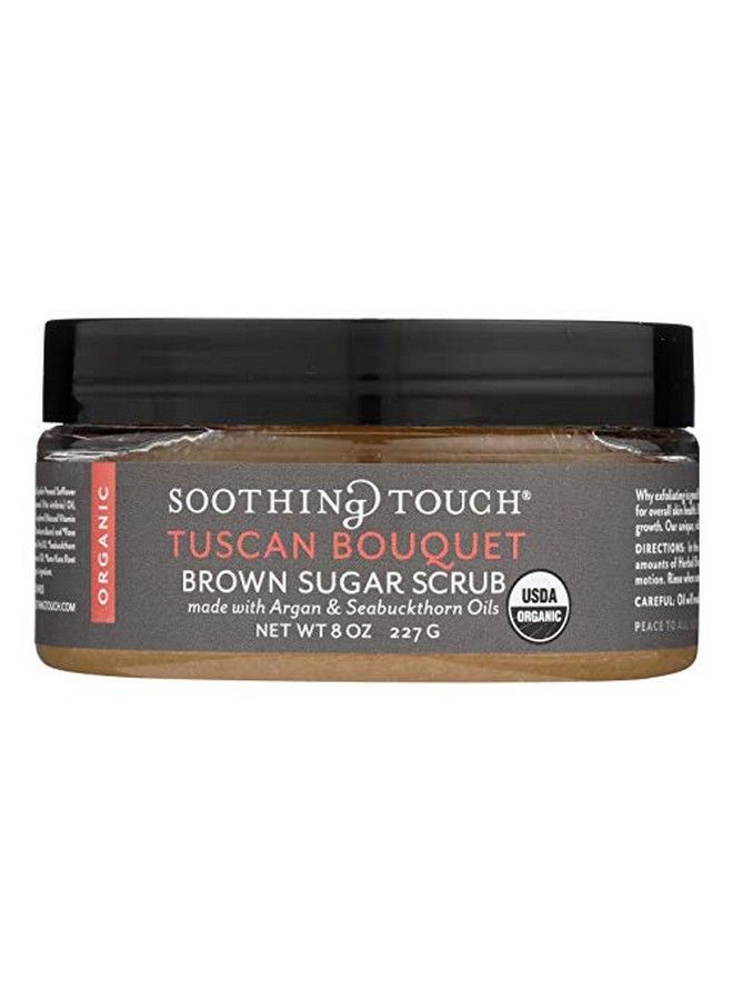 Organic Herbal Brown Sugar Scrub Tuscan Bouquet 8 Oz