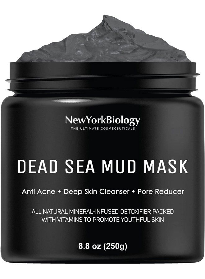 New York Biology Dead Sea Mud Mask For Face And Body Spa Quality Pore Reducer For Acne Blackheads And Oily Skin Natural Skincare For Women Men Tightens Skin For A Healthier Complexion 8.8 Oz