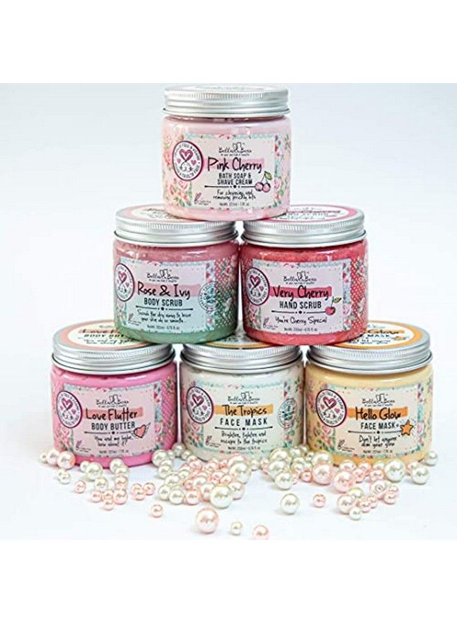 Bella & Bear Rose & Ivy Body Scrub Oil Free Crueltyfree Vegan Body Exfoliator And Polish For Women 67Oz