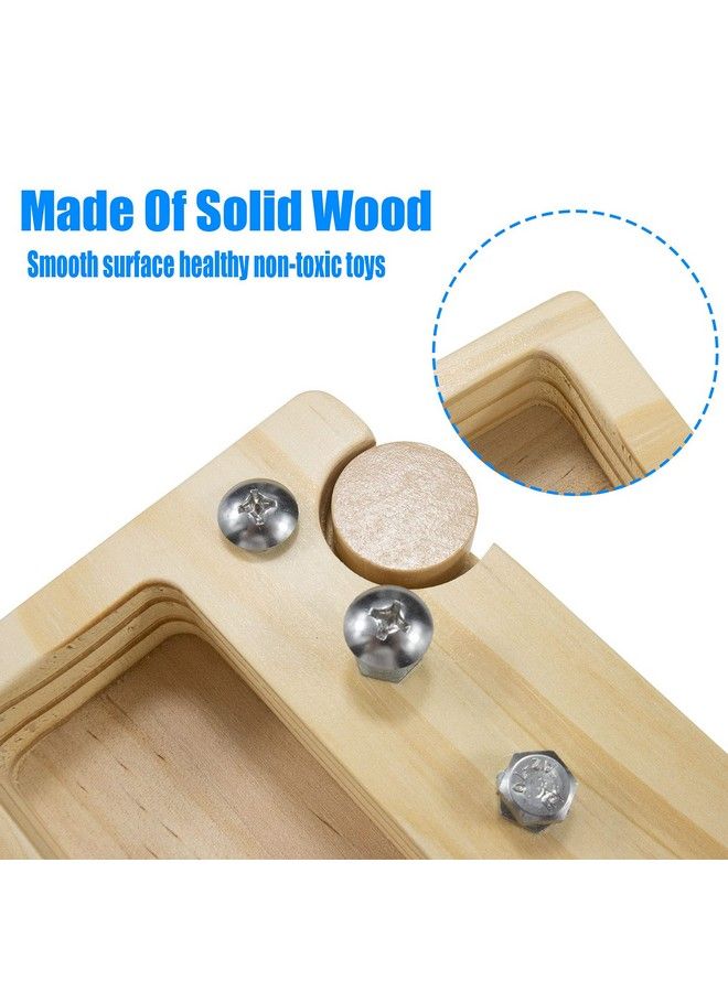 Montessori Screwdriver Board Set Toddler Real Tools Wooden Montessori Toys With Bolt Toddler Fine Motor Skill Construction Building Stem Sensory Toy Preschool Classroom Learning For 3 4 5 Year Olds