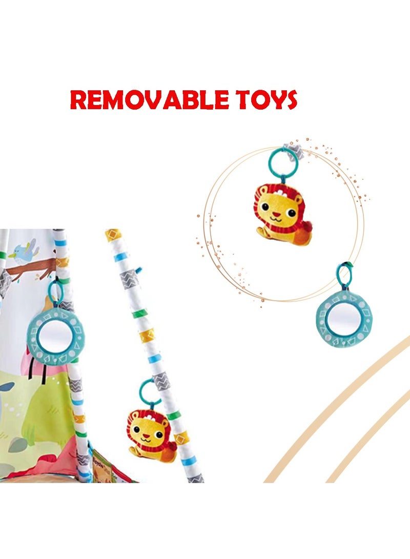 2 in 1 Baby Acitivity Play Gym and removable Toys Tent - B