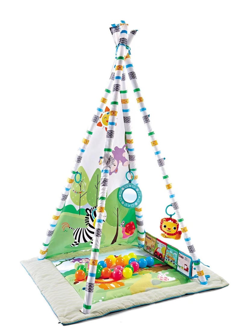 2 in 1 Baby Acitivity Play Gym and removable Toys Tent - B