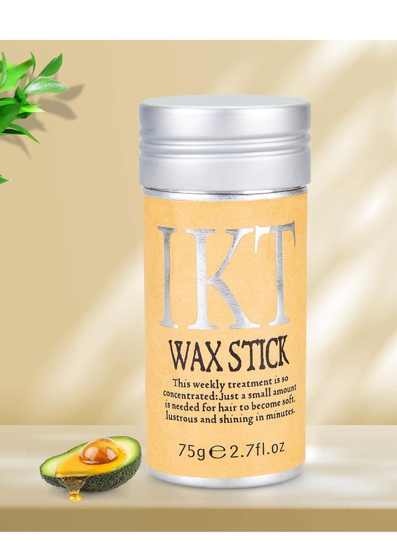 Hair wax stick wax stick for hair edge control slick stick hair pomade stick non-greasy styling wax long lasting strong hold styling waxes for fly away & edge frizz hair makes hair neat and tidy