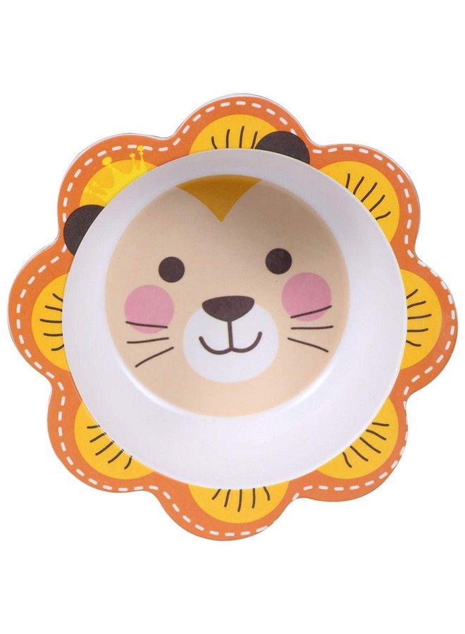 5 Pcs Cartoon Theme Bamboo Fiber Baby Feeding Set Tableware Baby Crockery Dining Set Feeding Set For New Born And Toddlers