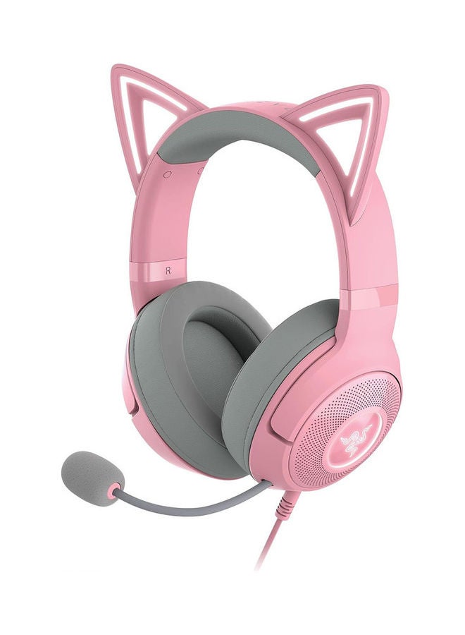 Razer Kraken Kitty V2 - Wired RGB Headset with Kitty Ears - Pink
