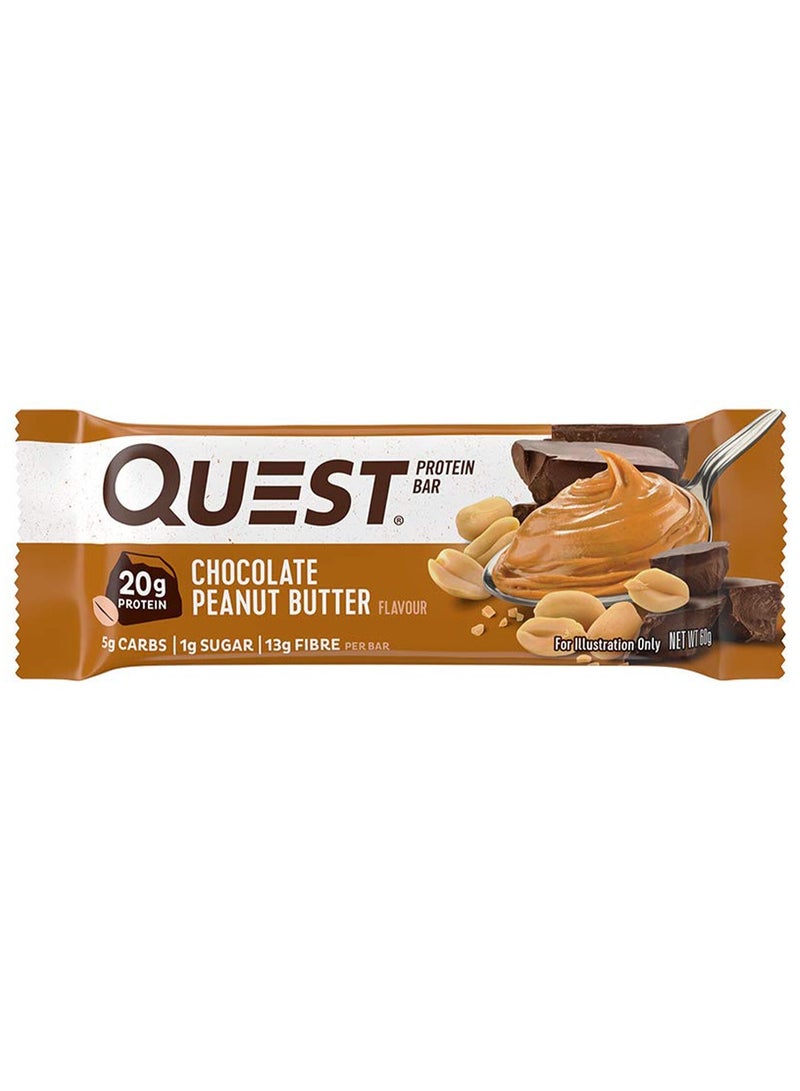 Protein Bar Chocolate Peanut Butter 60g Pack of 12