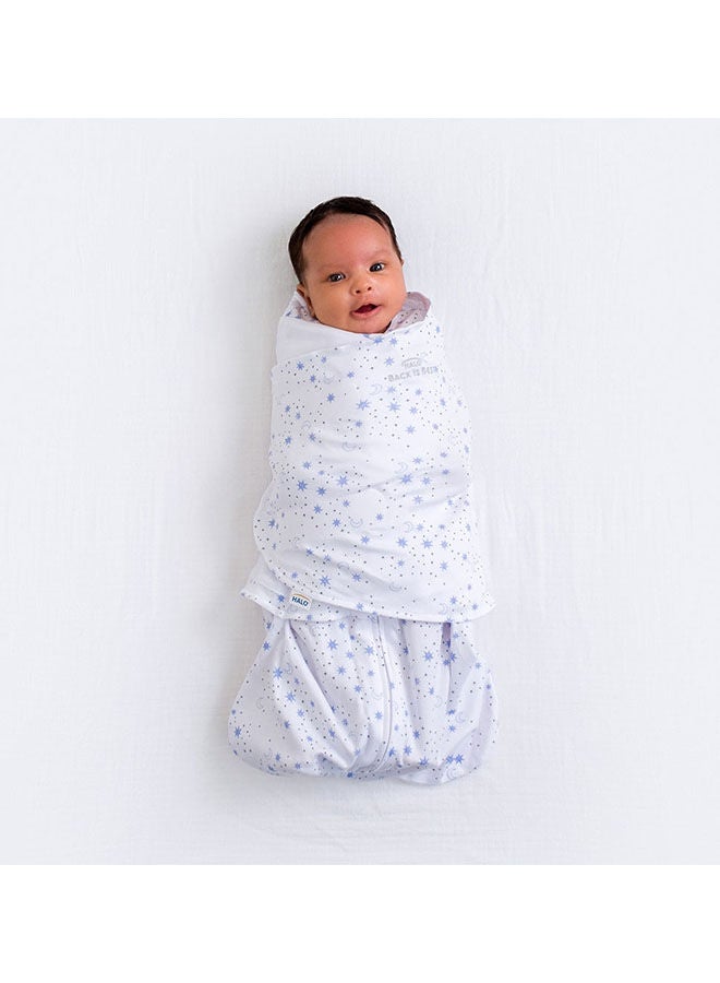 Sleepsack Swaddle 1.5 Tog  Cotton Midnight Moons Blue 0-3M (Package May Vary)