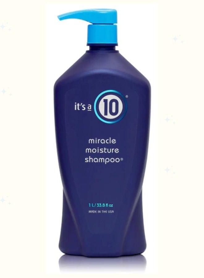 Miracle Moisture Shampoo, 33.8 fl. Oz, Hair care regime, Intensely Moisturizing, Healthy Shiny Hair, Bounce and Body