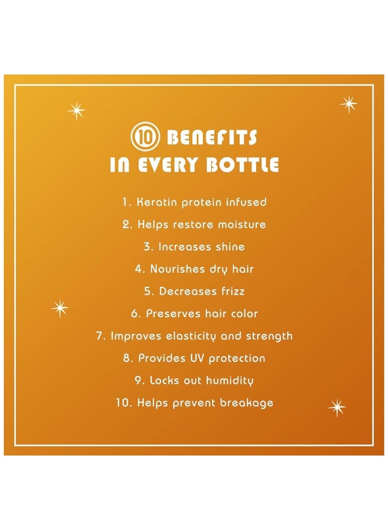 Haircare Miracle Shampoo Plus Keratin, Keratin protein, Color protection, Heat styling protection, Bouncier, softer hair 33.8 fl Oz