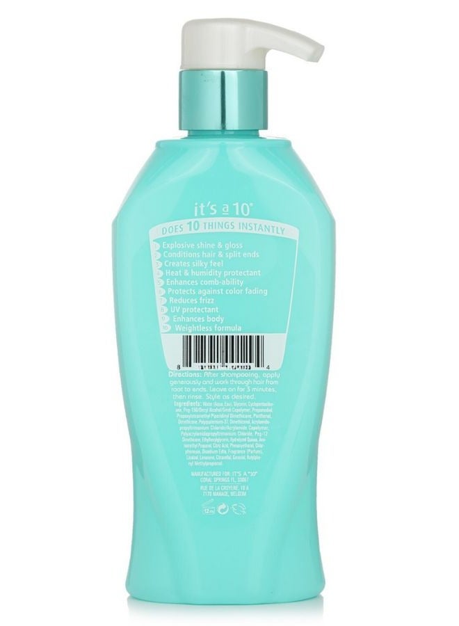 It’s A 10 Blow Dry Miracle Glossing Glaze Conditioner – 10 oz | Intense Shine, Moisture Repair & Heat Protection | Humidity-Resistant & Frizz-Free Formula for Silky, Glossy Hair