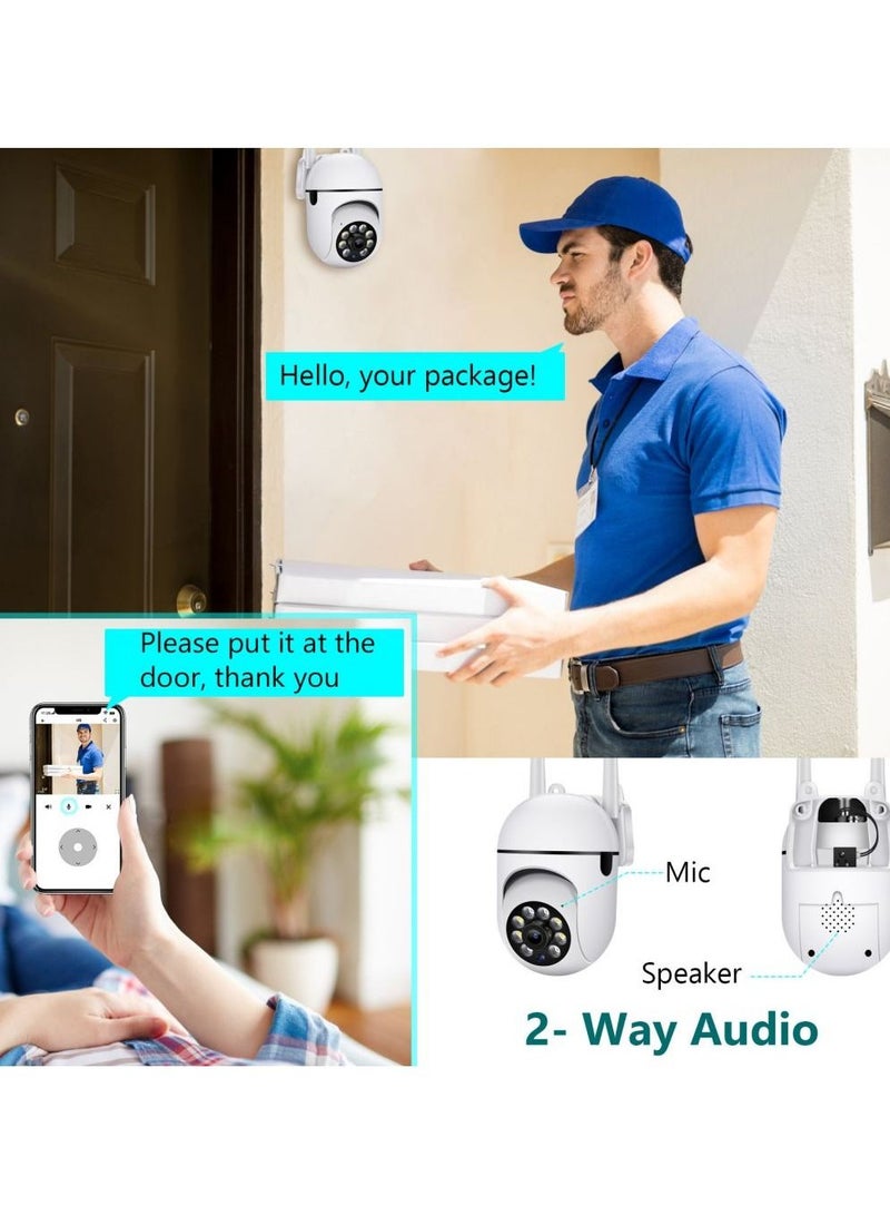 NIP-27 V380 APP 1080P Full color Wireless Camera HD IP Wireless CCTV Camera Waterproof Outdoor WiFi CCTV Security Cameras