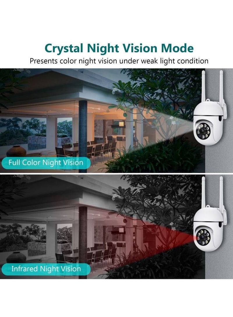 NIP-27 V380 APP 1080P Full color Wireless Camera HD IP Wireless CCTV Camera Waterproof Outdoor WiFi CCTV Security Cameras