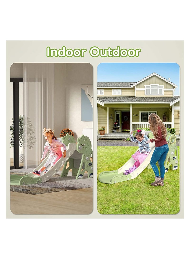 Kid Slide for Toddler Age 1-3 Playground Climber Slide Playset Multifunction Indoor Outdoor Plastic Slide