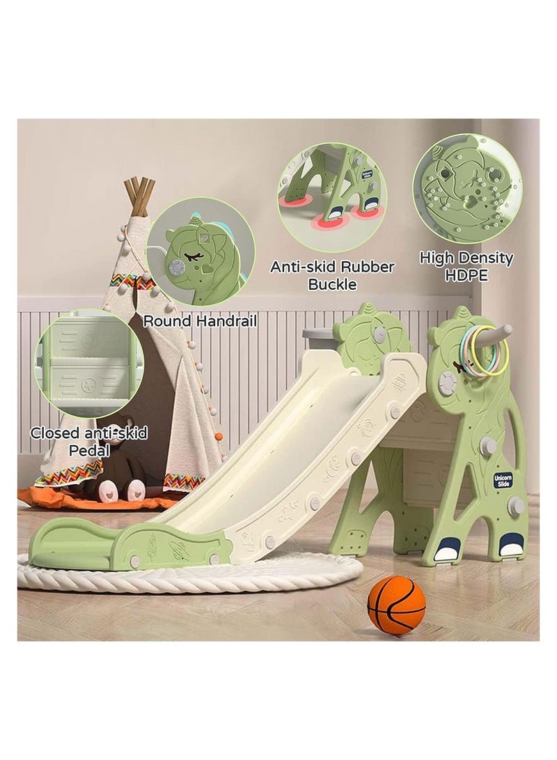 Kid Slide for Toddler Age 1-3 Playground Climber Slide Playset Multifunction Indoor Outdoor Plastic Slide