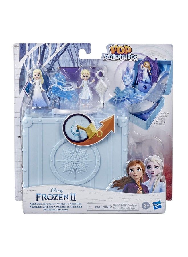 2 Pop Adventures Ahtohallan Adventures Popup Playset With Handle Including 2 Elsa Dolls Toy For Kids
