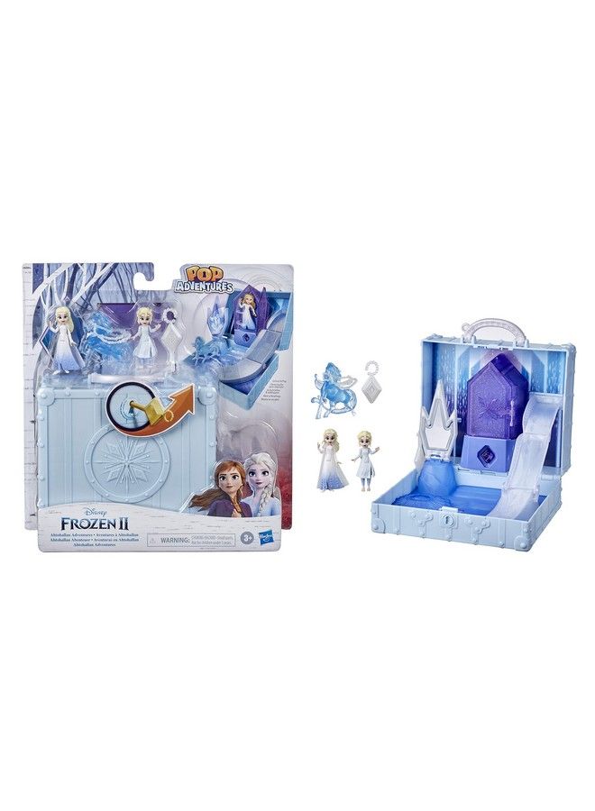2 Pop Adventures Ahtohallan Adventures Popup Playset With Handle Including 2 Elsa Dolls Toy For Kids
