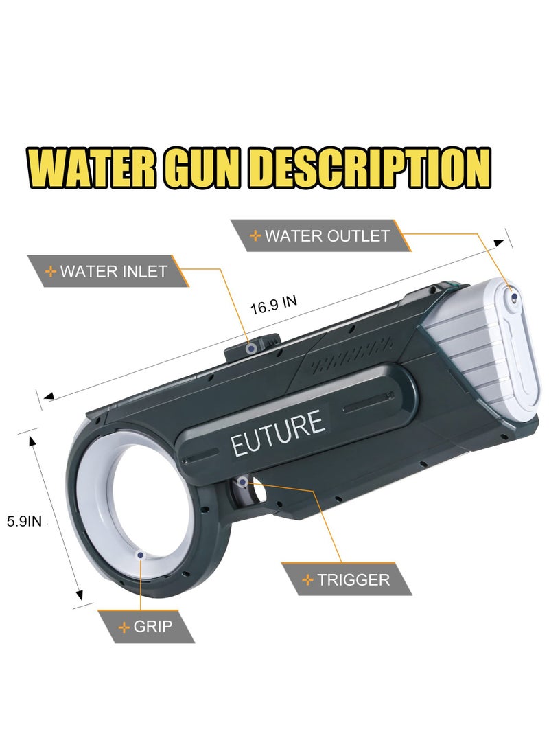 Electric Water Gun, Automatic TikTok Toys, Water Blaster Shooting Outdoor Beach Pool Toys, Water Soaker Gun with Waterproof Gun Toys for Summer Pool Swimming Party for Kids Adults