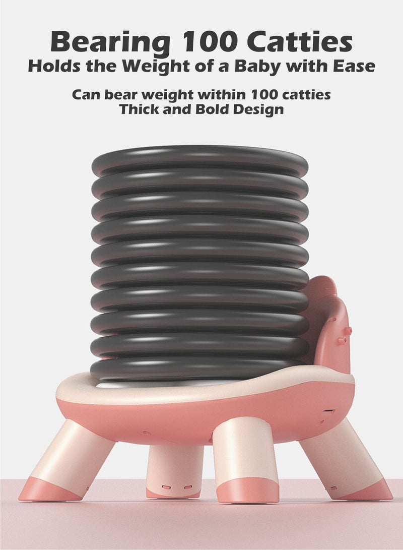 Baby Adjustable Height Dining Chair, with PVC Cushion, will Make Funny Whistle Sounds, Suitable for 0-8 Years Old, Can Bear 100 Catties