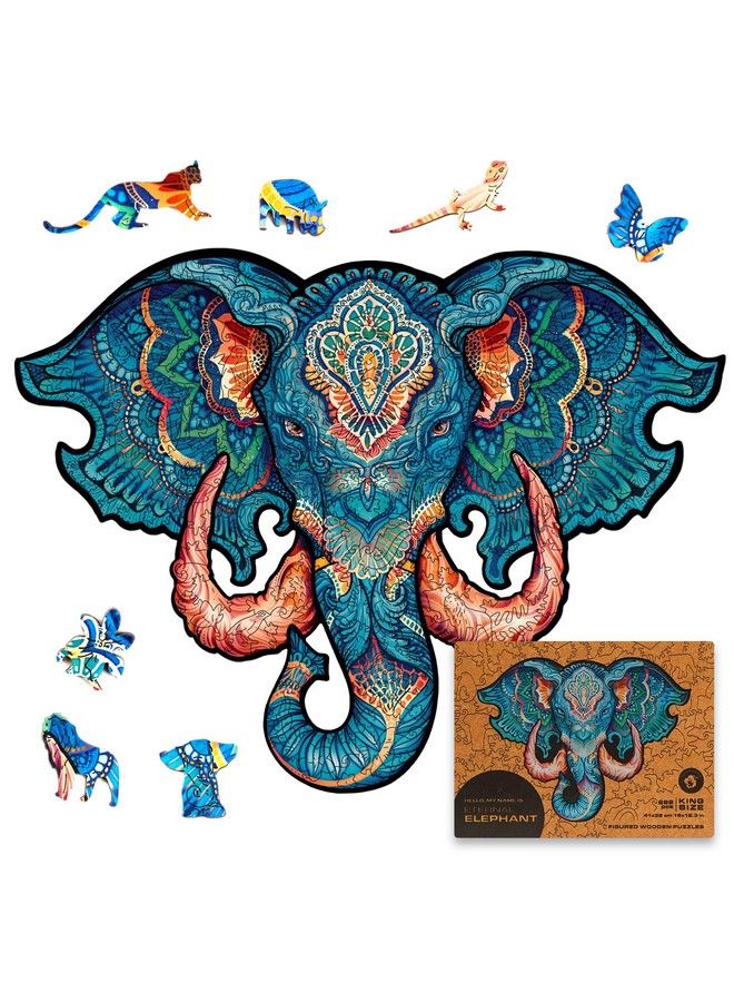 Original Wooden Jigsaw Puzzles Eternal Elephant 299 Pcs King Size 16