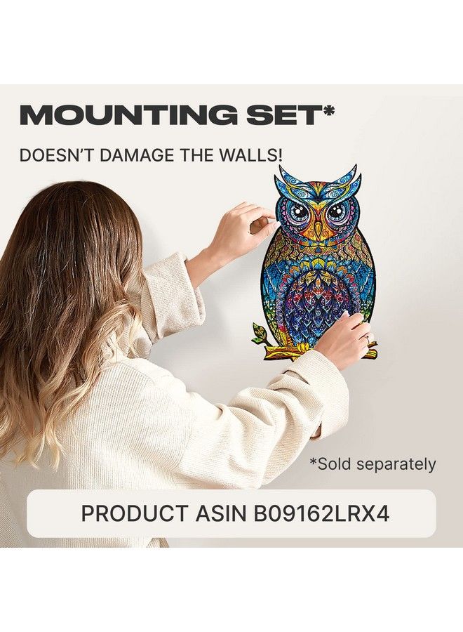 Wooden Jigsaw Puzzles Charming Owl 101 Pcs Small 5.9