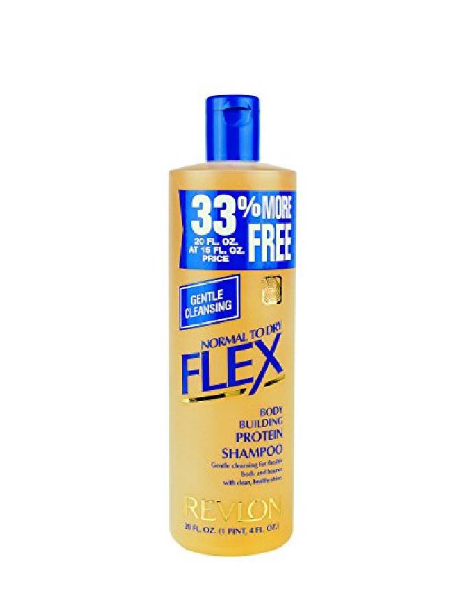 Flex Normal To Dry Body Building Protein Shampoo 592 Ml / 20 Oz - Worldwide Shipping Packaging May Vary