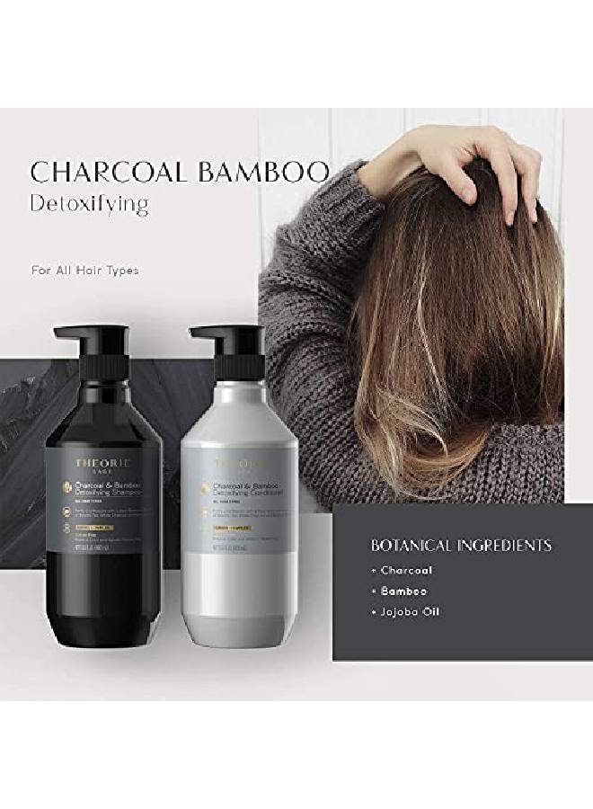 Charcoal Bamboo Detoxifying Conditioner Purify & Restore Nurture Color & Keratin Treated Hair Suited For All Hair Types 400Ml