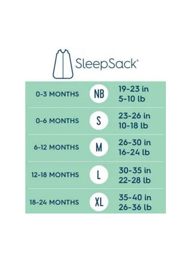 Sleepsack 100% Cotton Wearable Blanket Swaddle Transition Sleeping Bag Tog 0.5 Cream Medium 612 Months