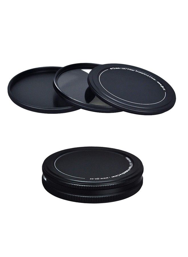 Metal Lens Filter Stack Cap Filter Protective Case For 49Mm Ultraviolet Uv Filter Circular Polarizer Cpl Filter Neutral Density Nd Filter And More Filters In 49Mm Thread Sizeupgraded Slim Version