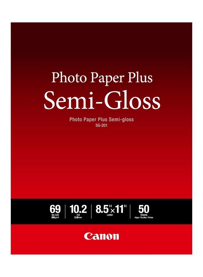 Photo Paper Plus Semigloss Letter Size (50 Sheets) (Sg201 Ltr)