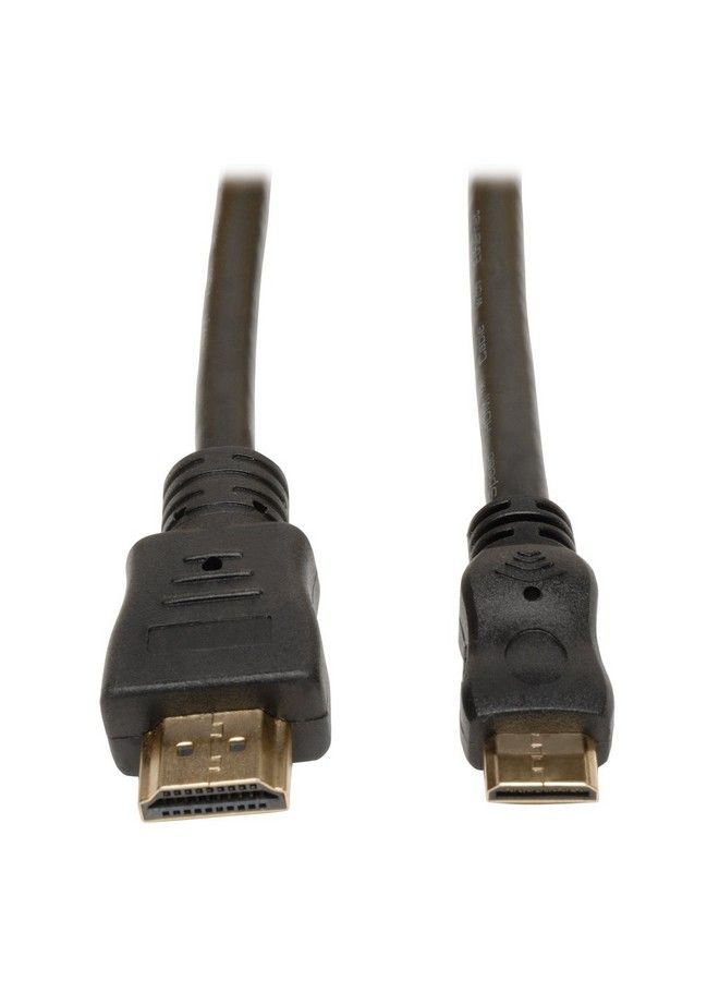 Hdmi To Mini Hdmi Cable With Ethernet Digital Video With Audio Adapter (M M) 6Ft. (P571006Mini) Black