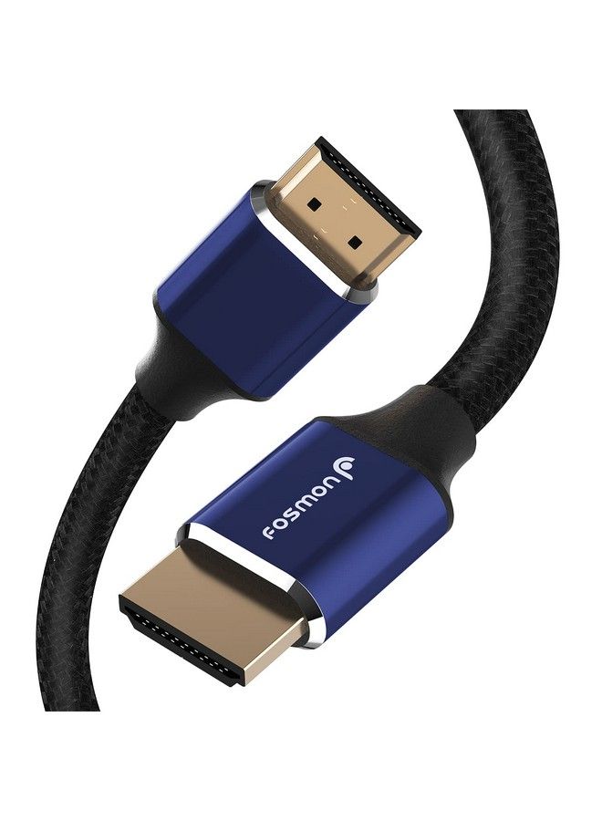 Hdmi 2.0 Cable 4K@60Hz 1Ft Premium Certified Inwall Cl3 Rated 18Gbps Super High Speed Hdr Hdcp 2.2 1.4 3D Arc30Awg Cotton Braided Compatible With Uhd Tv Monitor Ps4 Ps5 Xbox Switch