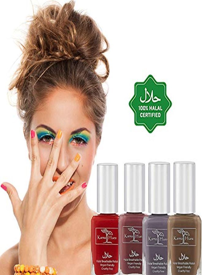 Beautiful Halal Nail Polish Set- Non-Toxic Nail Art, Vegan And Cruelty-Free Nail Paint